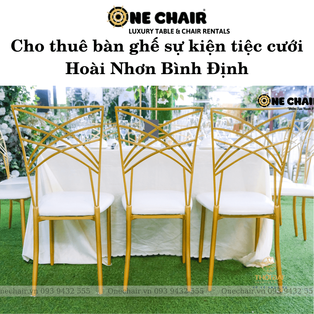 Cho thuê bàn ghế sự kiện tiệc cưới Hoài Nhơn Bình Định