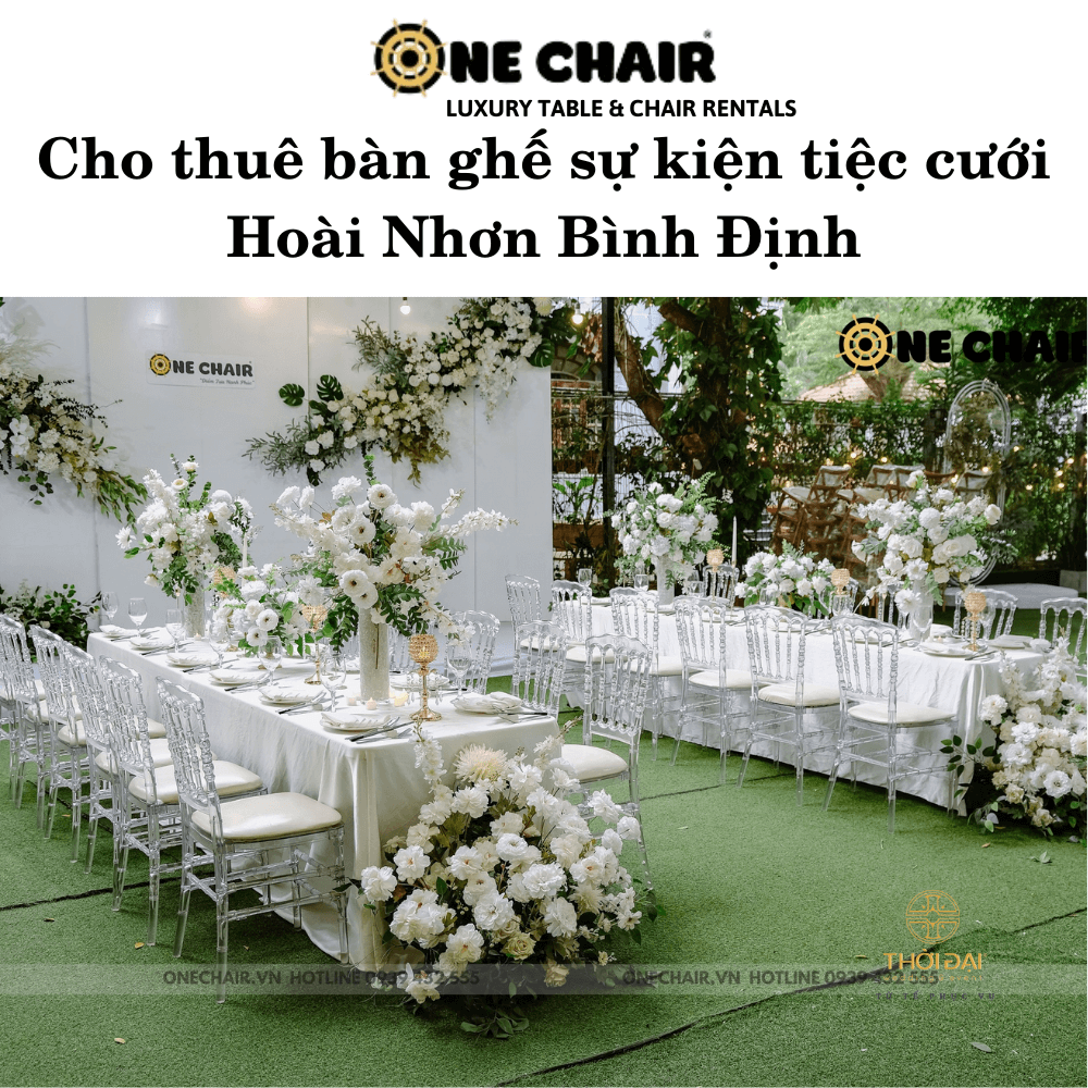 Cho thuê bàn ghế sự kiện tiệc cưới Hoài Nhơn Bình Định