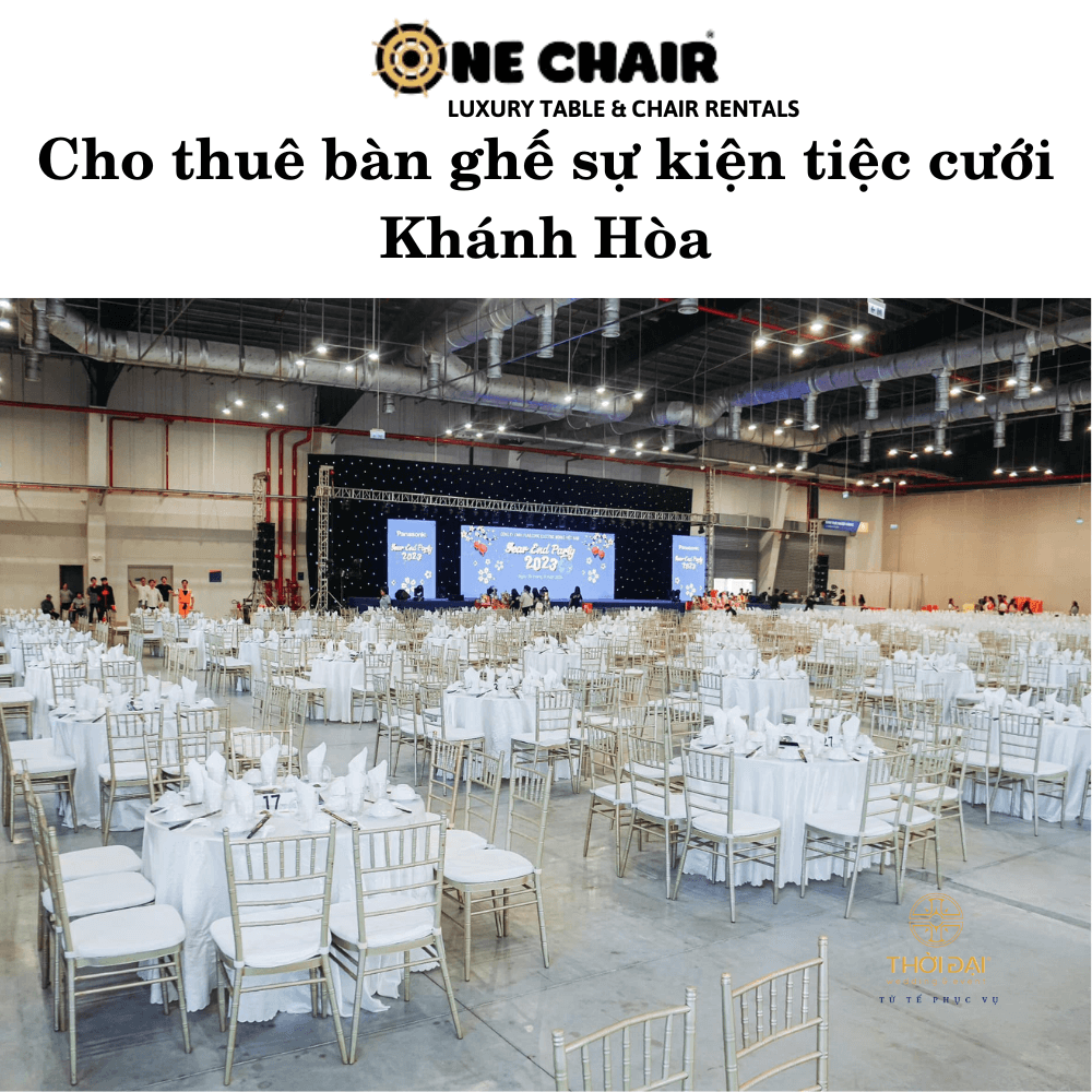 Cho thuê bàn ghế sự kiện tiệc cưới Khánh Hòa