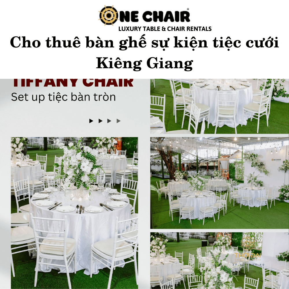 Cho thuê bàn ghế sự kiện tiệc cưới Kiên Giang