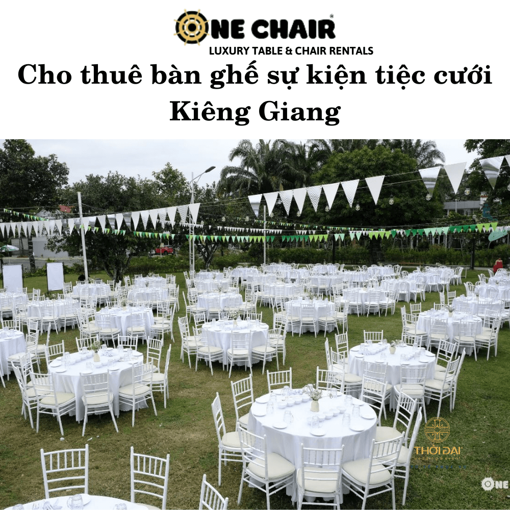 Cho thuê bàn ghế sự kiện tiệc cưới Kiên Giang