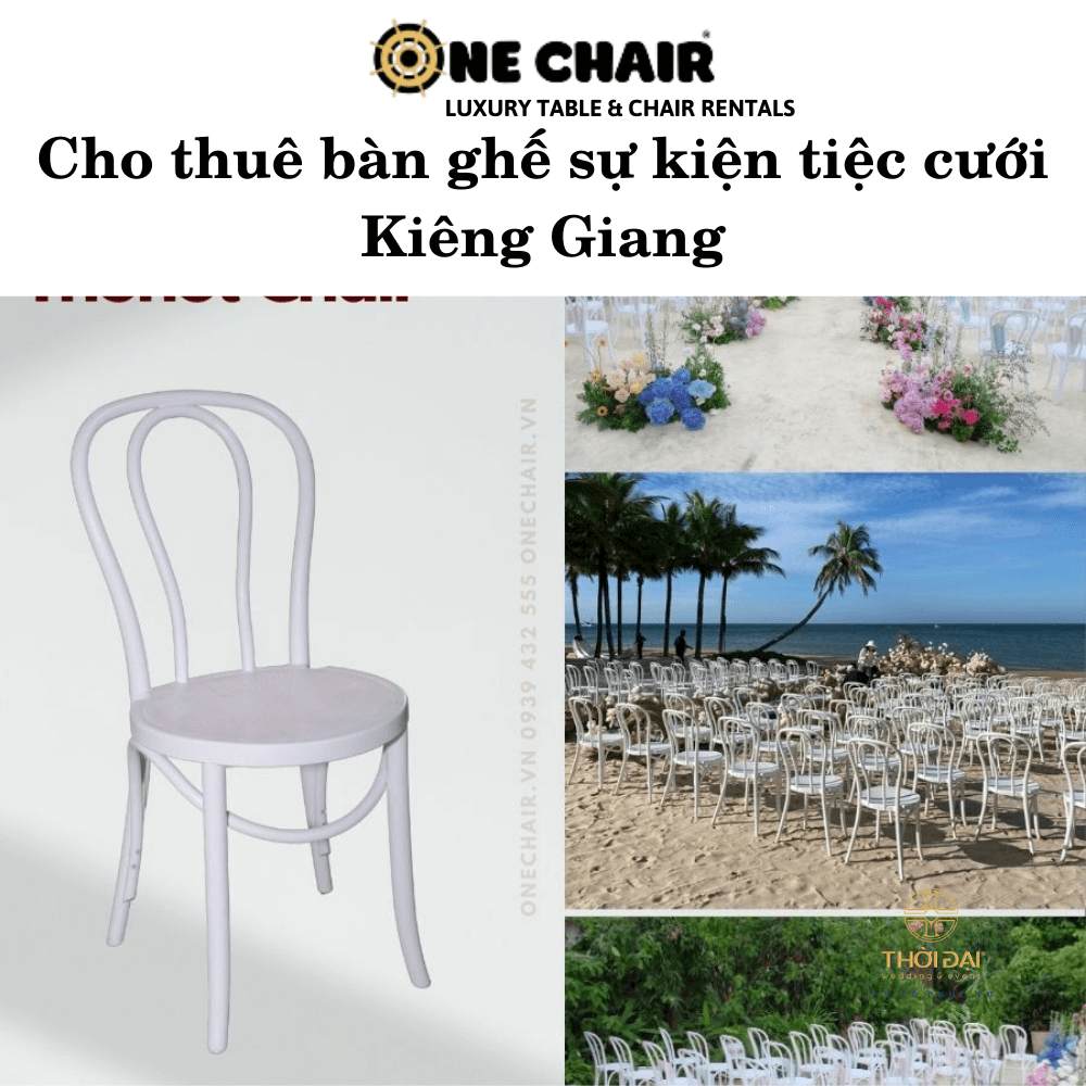 Cho thuê bàn ghế sự kiện tiệc cưới Kiên Giang