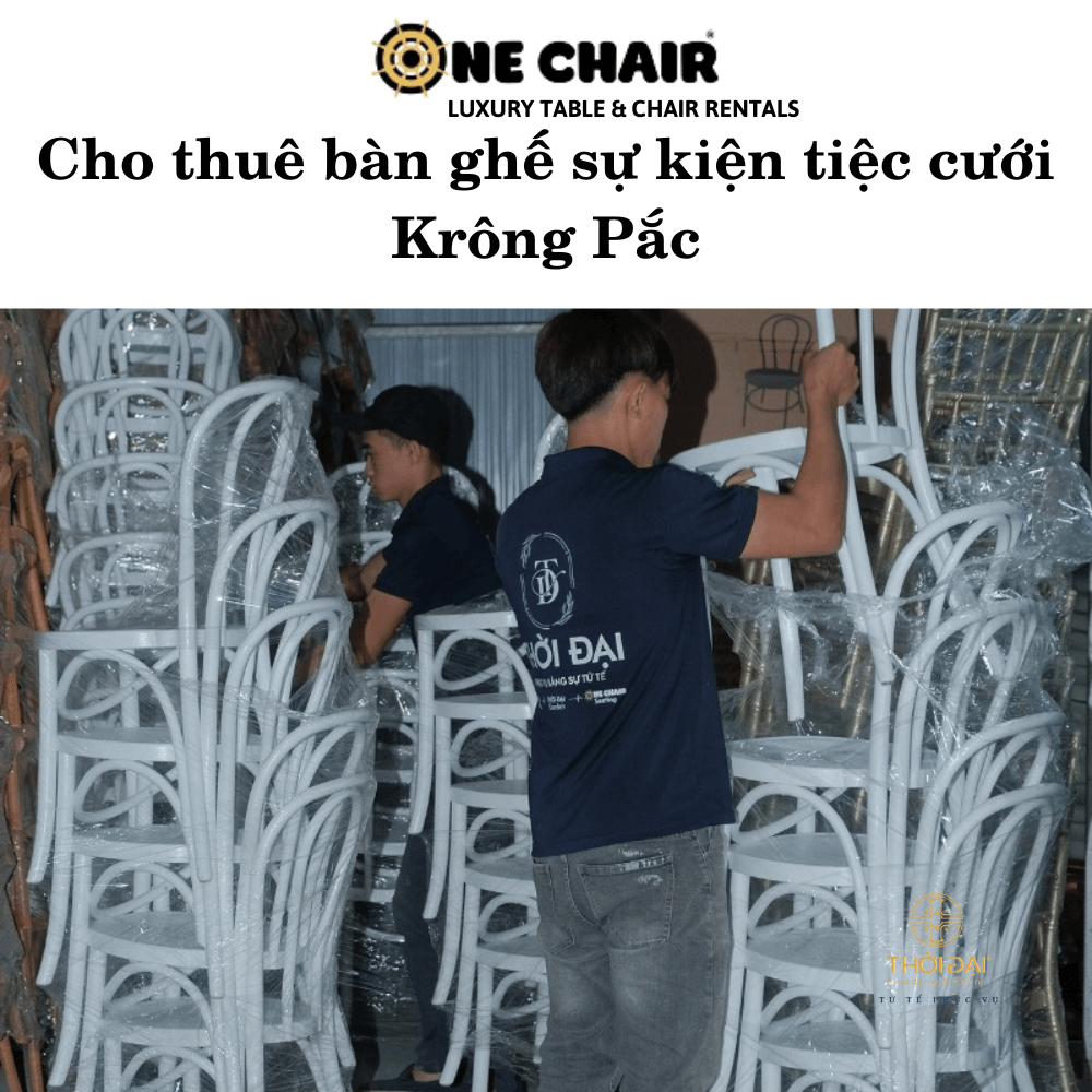Cho thuê bàn ghế sự kiện tiệc cưới Krông Pắc