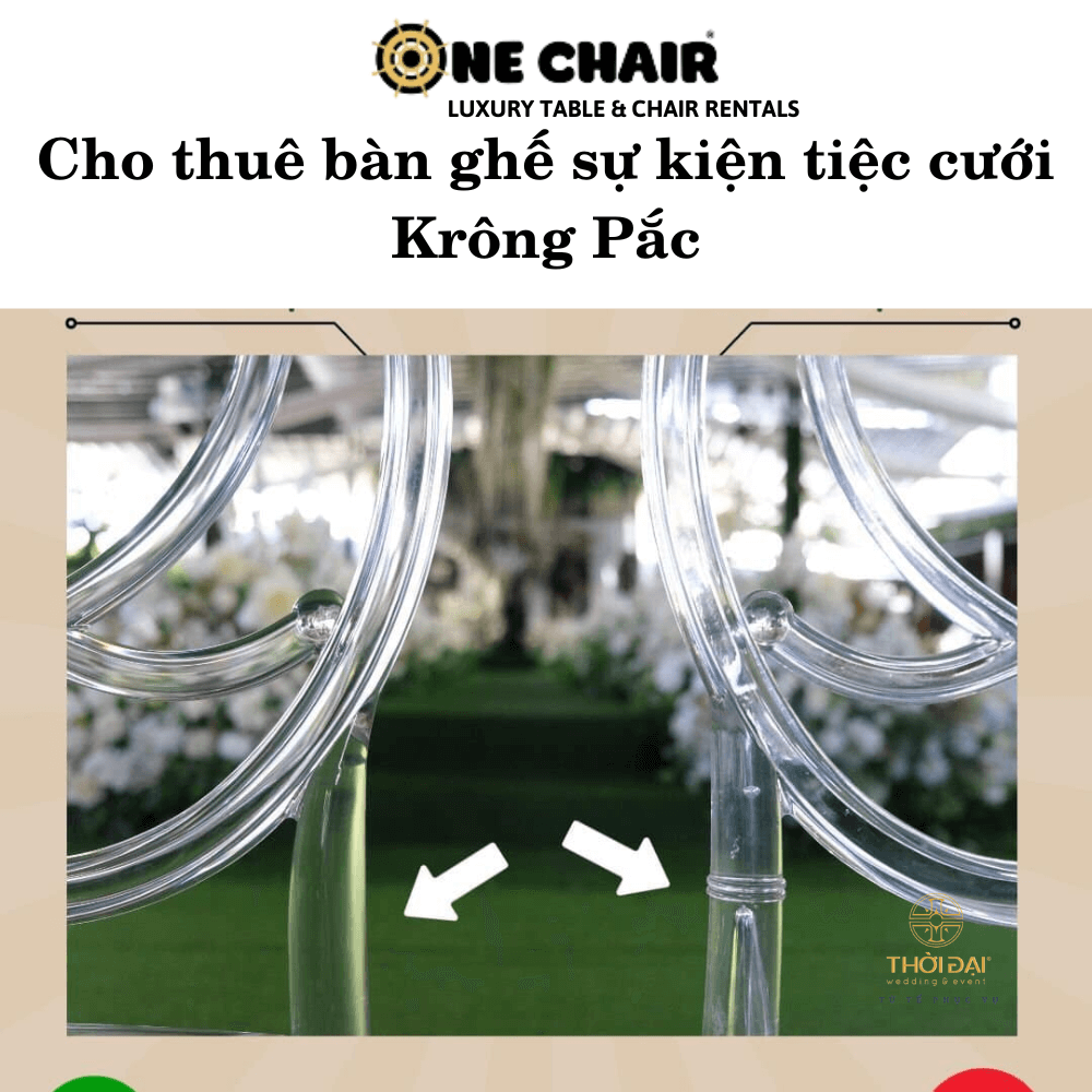 Cho thuê bàn ghế sự kiện tiệc cưới Krông Pắc