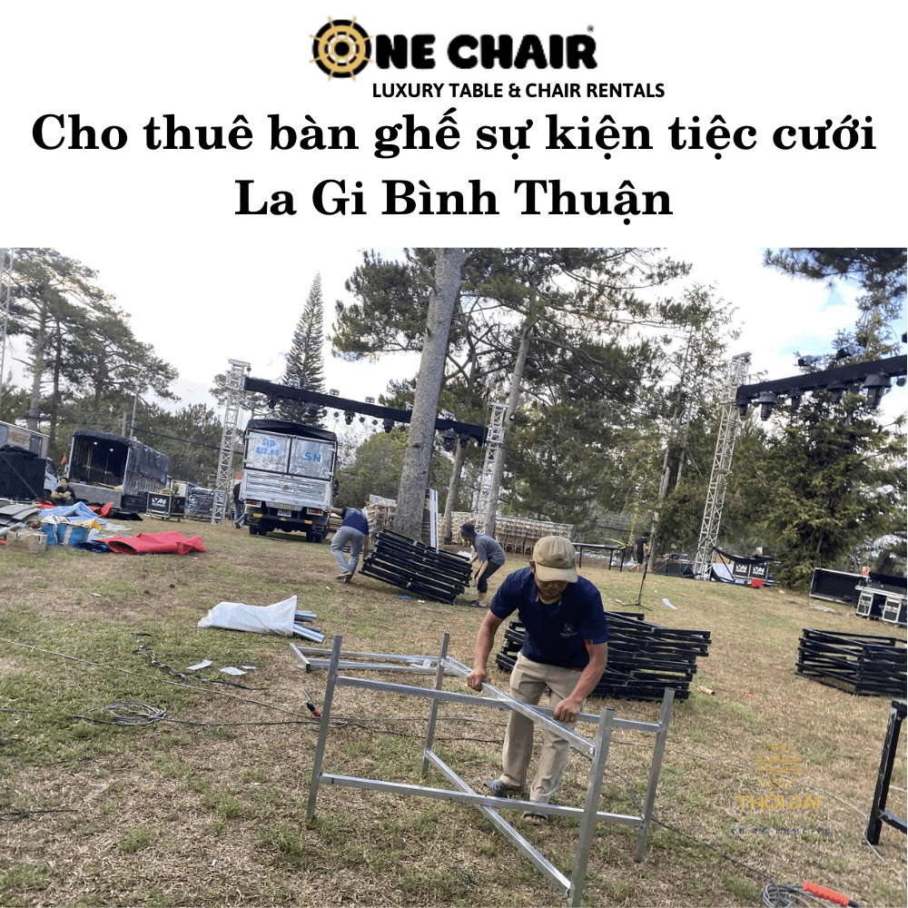 Cho thuê bàn ghế sự kiện tiệc cưới La Gi Bình Thuận