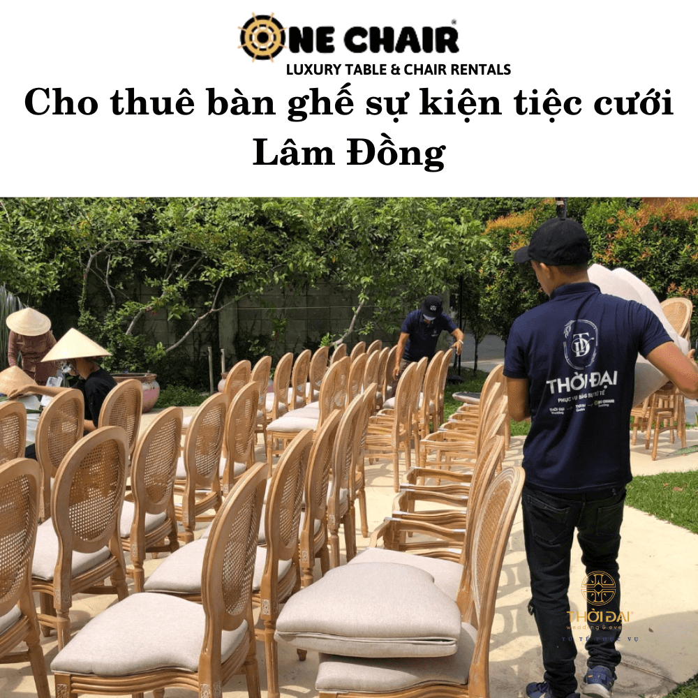 Cho thuê bàn ghế sự kiện tiệc cưới Lâm Đồng