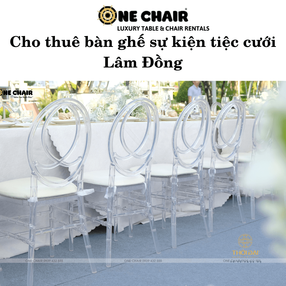 Cho thuê bàn ghế sự kiện tiệc cưới Lâm Đồng