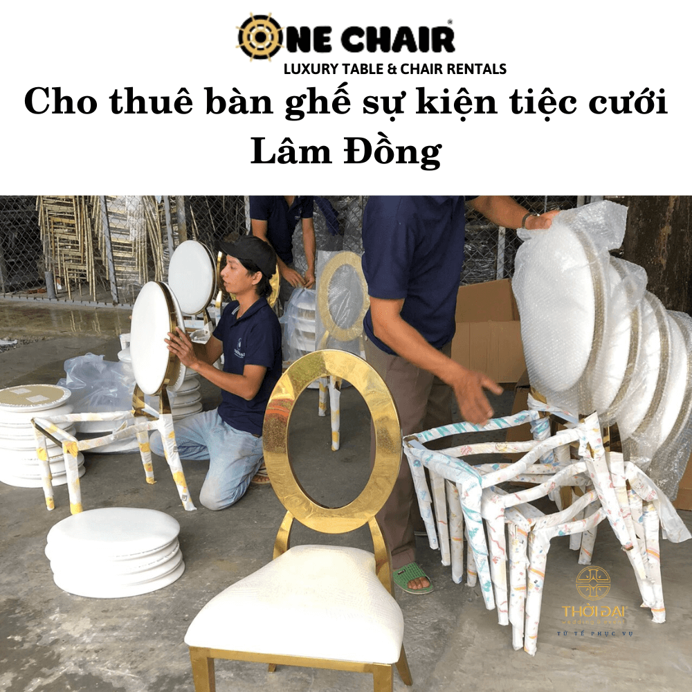 Cho thuê bàn ghế sự kiện tiệc cưới Lâm Đồng