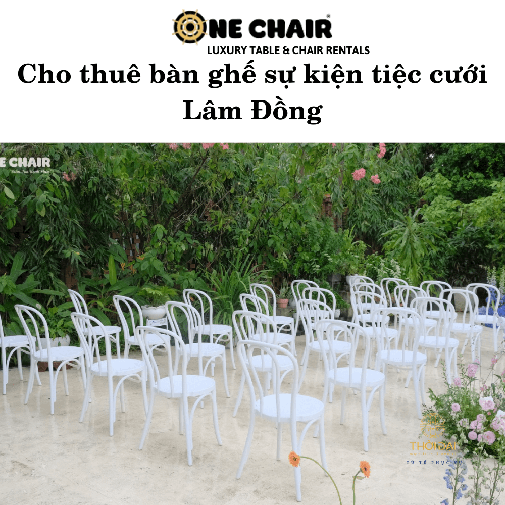 Cho thuê bàn ghế sự kiện tiệc cưới Lâm Đồng
