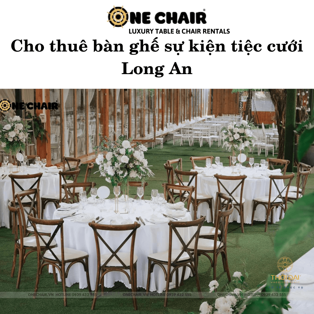 Cho thuê bàn ghế sự kiện tiệc cưới Long An