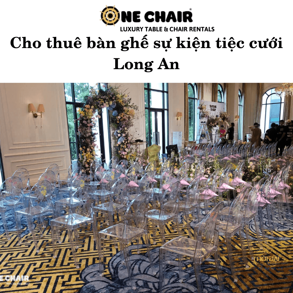 Cho thuê bàn ghế sự kiện tiệc cưới Long An