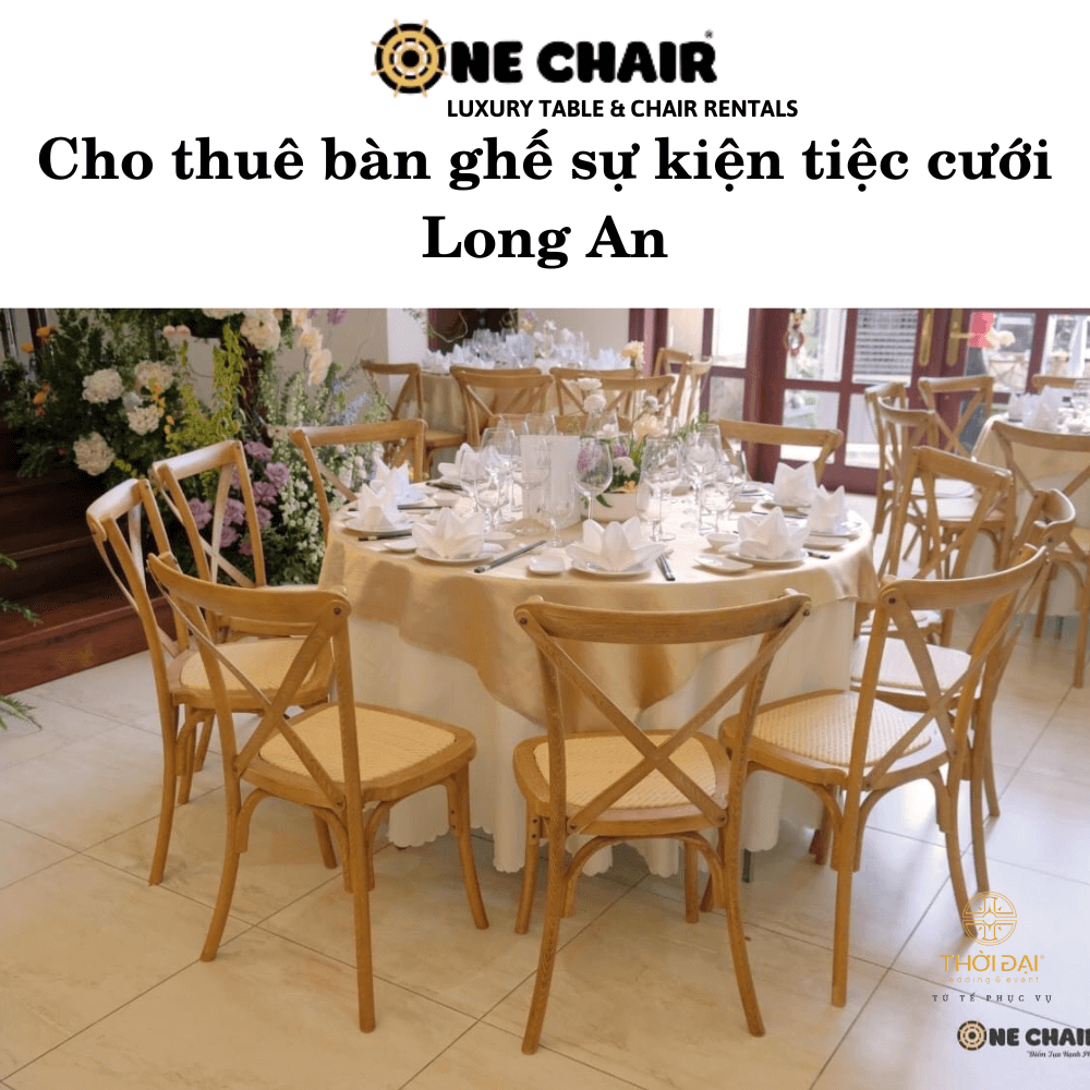 Cho thuê bàn ghế sự kiện tiệc cưới Long An