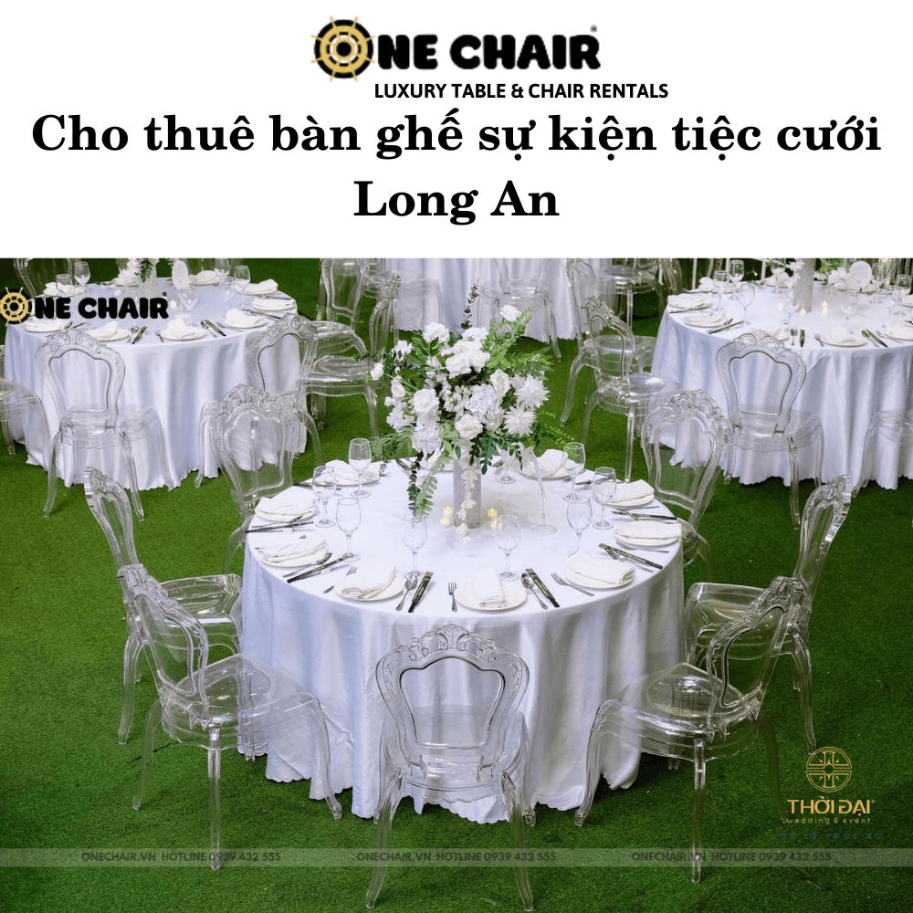 Cho thuê bàn ghế sự kiện tiệc cưới Long An