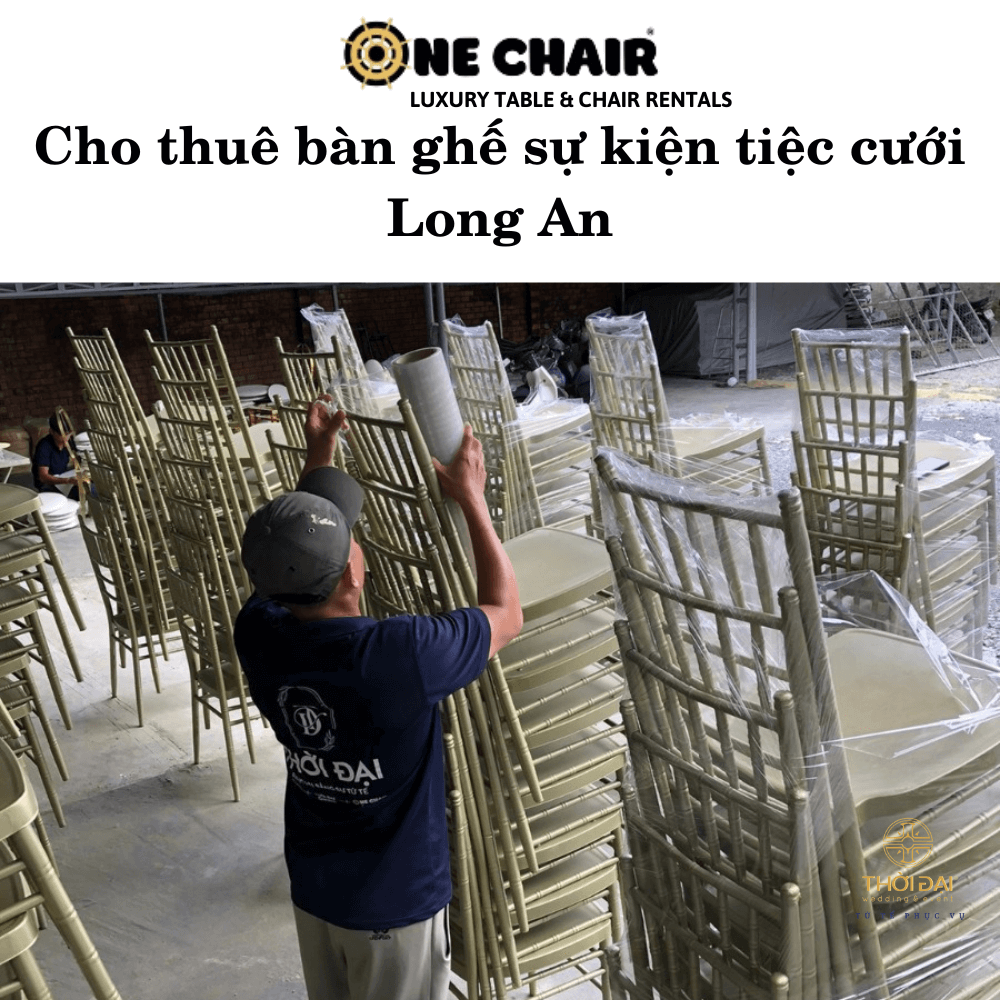 Cho thuê bàn ghế sự kiện tiệc cưới Long An