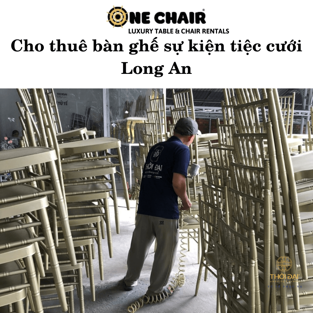 Cho thuê bàn ghế sự kiện tiệc cưới Long An