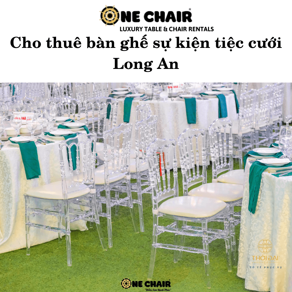 Cho thuê bàn ghế sự kiện tiệc cưới Long An