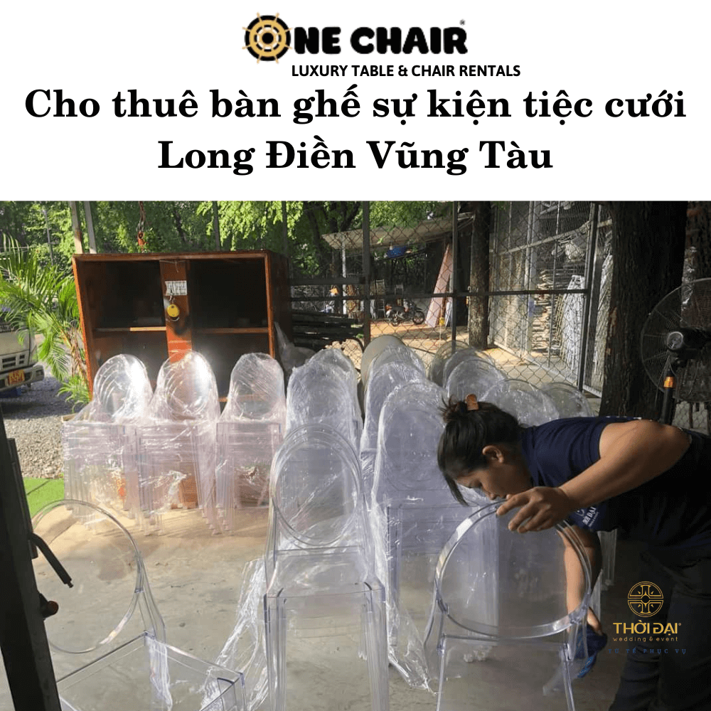 Cho thuê bàn ghế sự kiện tiệc cưới Long Điền Vũng Tàu