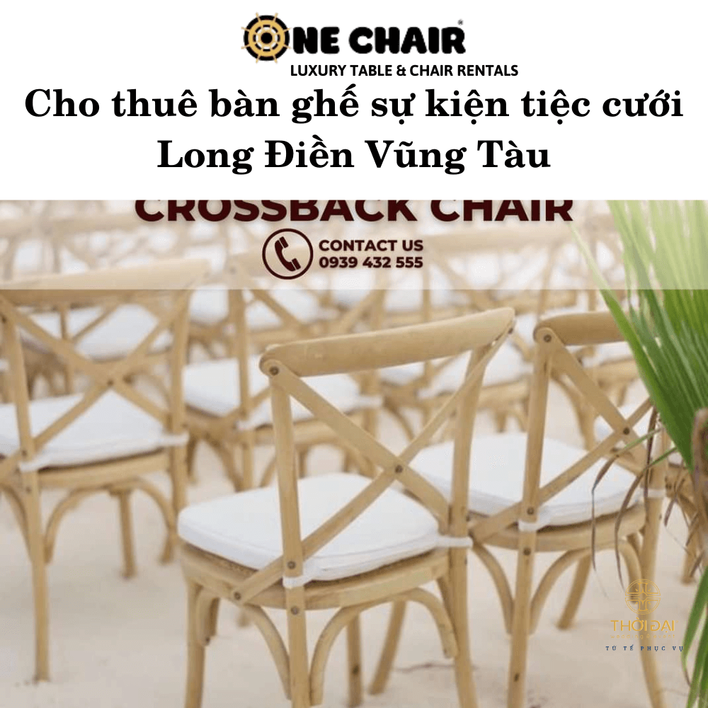 Cho thuê bàn ghế sự kiện tiệc cưới Long Điền Vũng Tàu
