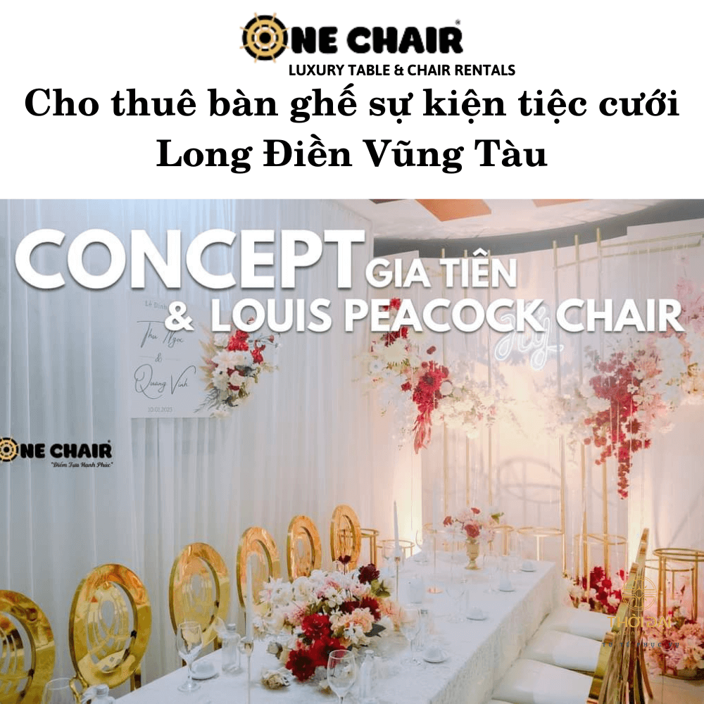 Cho thuê bàn ghế sự kiện tiệc cưới Long Điền Vũng Tàu