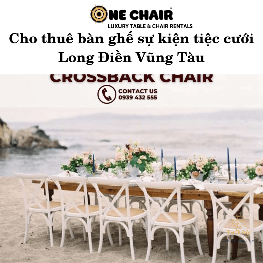 Cho thuê bàn ghế sự kiện tiệc cưới Long Điền Vũng Tàu