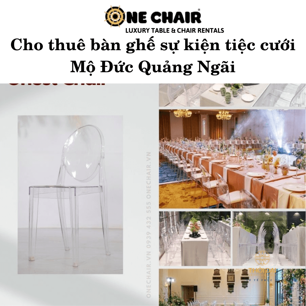 Cho thuê bàn ghế sự kiện tiệc cưới Mộ Đức Quảng Ngãi