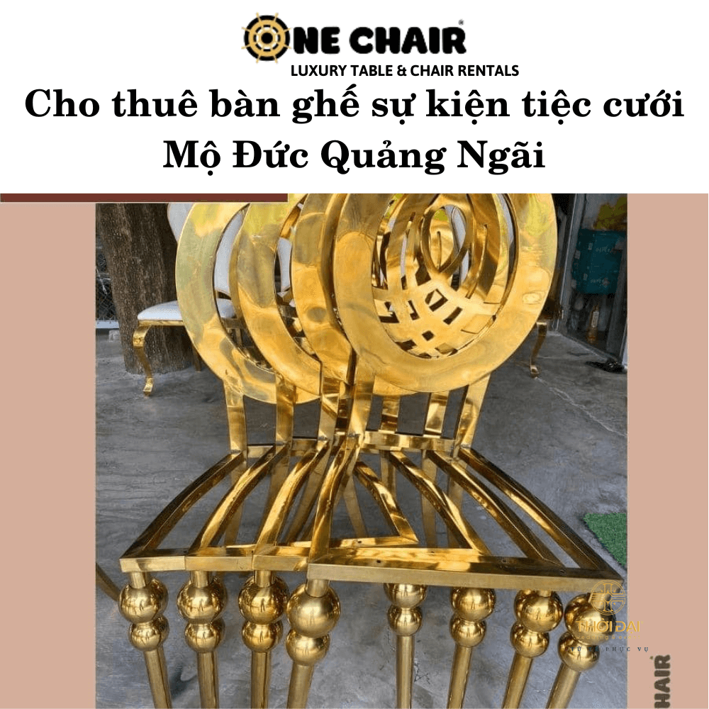 Cho thuê bàn ghế sự kiện tiệc cưới Mộ Đức Quảng Ngãi