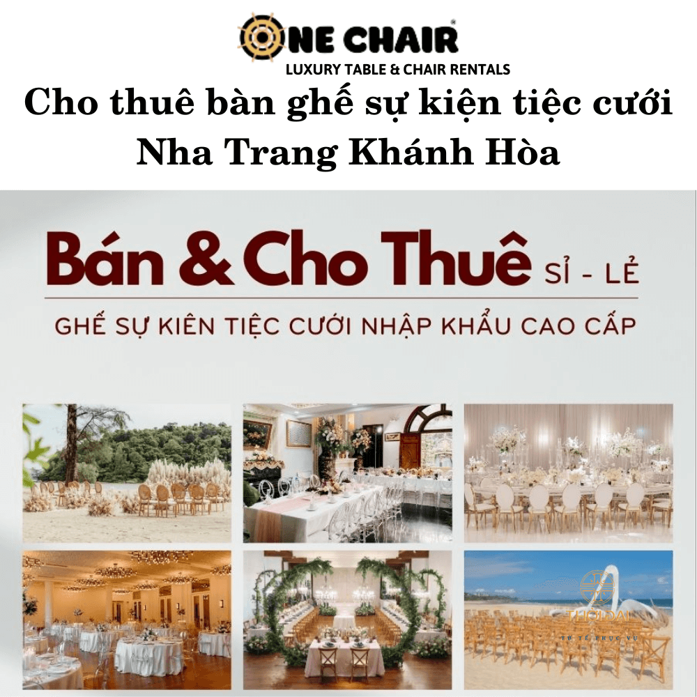 Cho thuê bàn ghế sự kiện tiệc cưới Nha Trang Khánh Hòa