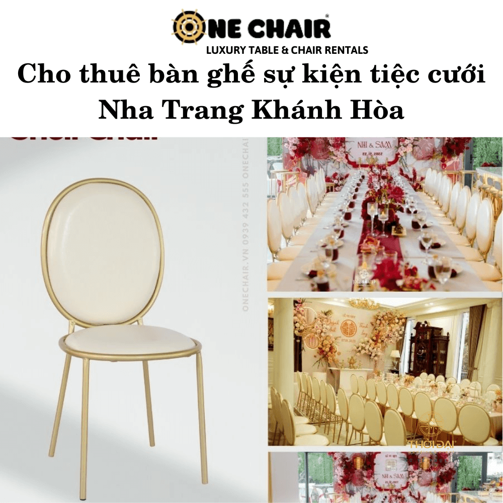 Cho thuê bàn ghế sự kiện tiệc cưới Nha Trang Khánh Hòa