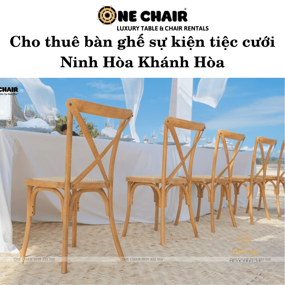 Cho thuê bàn ghế sự kiện tiệc cưới Ninh Hòa Khánh Hòa