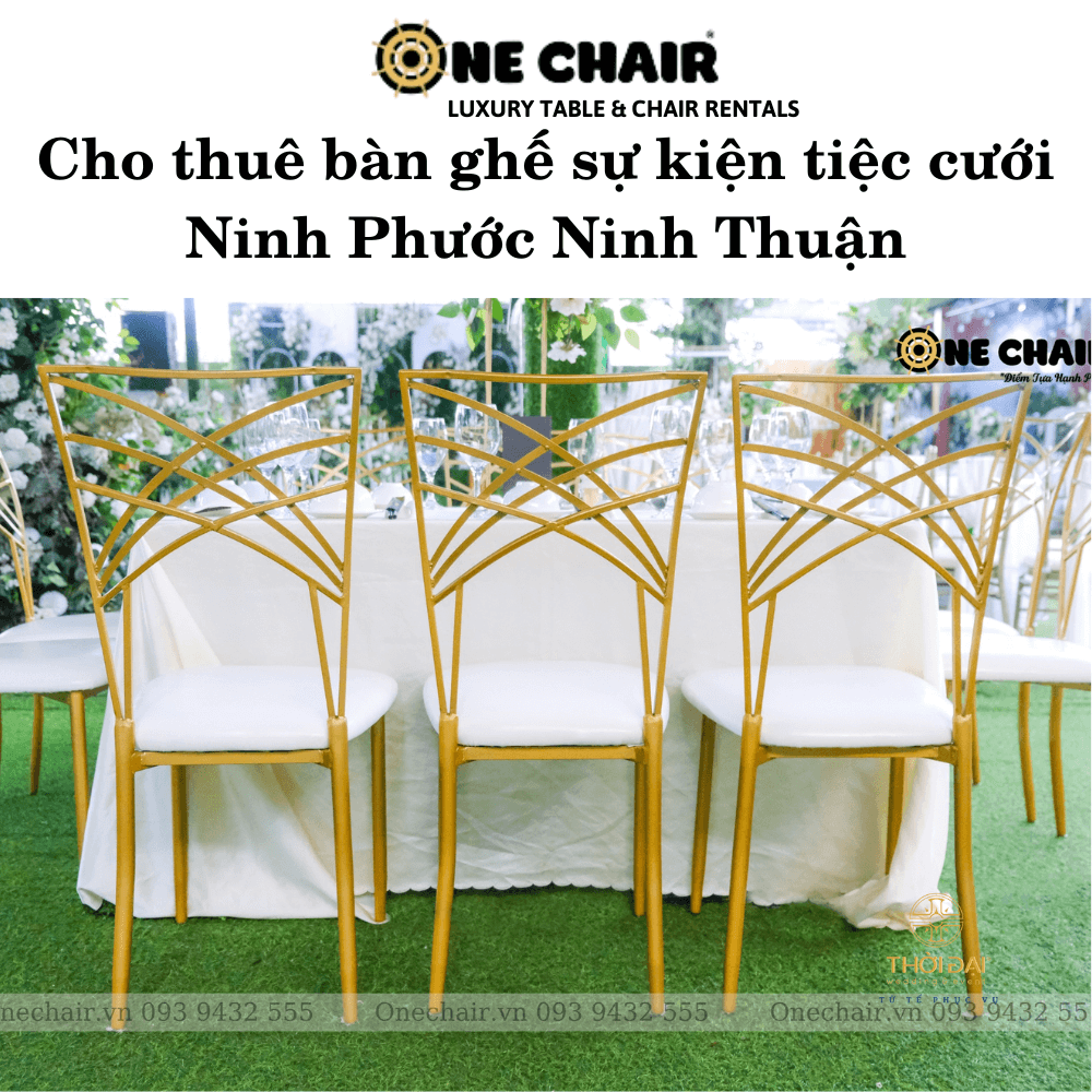 Cho thuê bàn ghế sự kiện tiệc cưới Ninh Phước Ninh Thuận