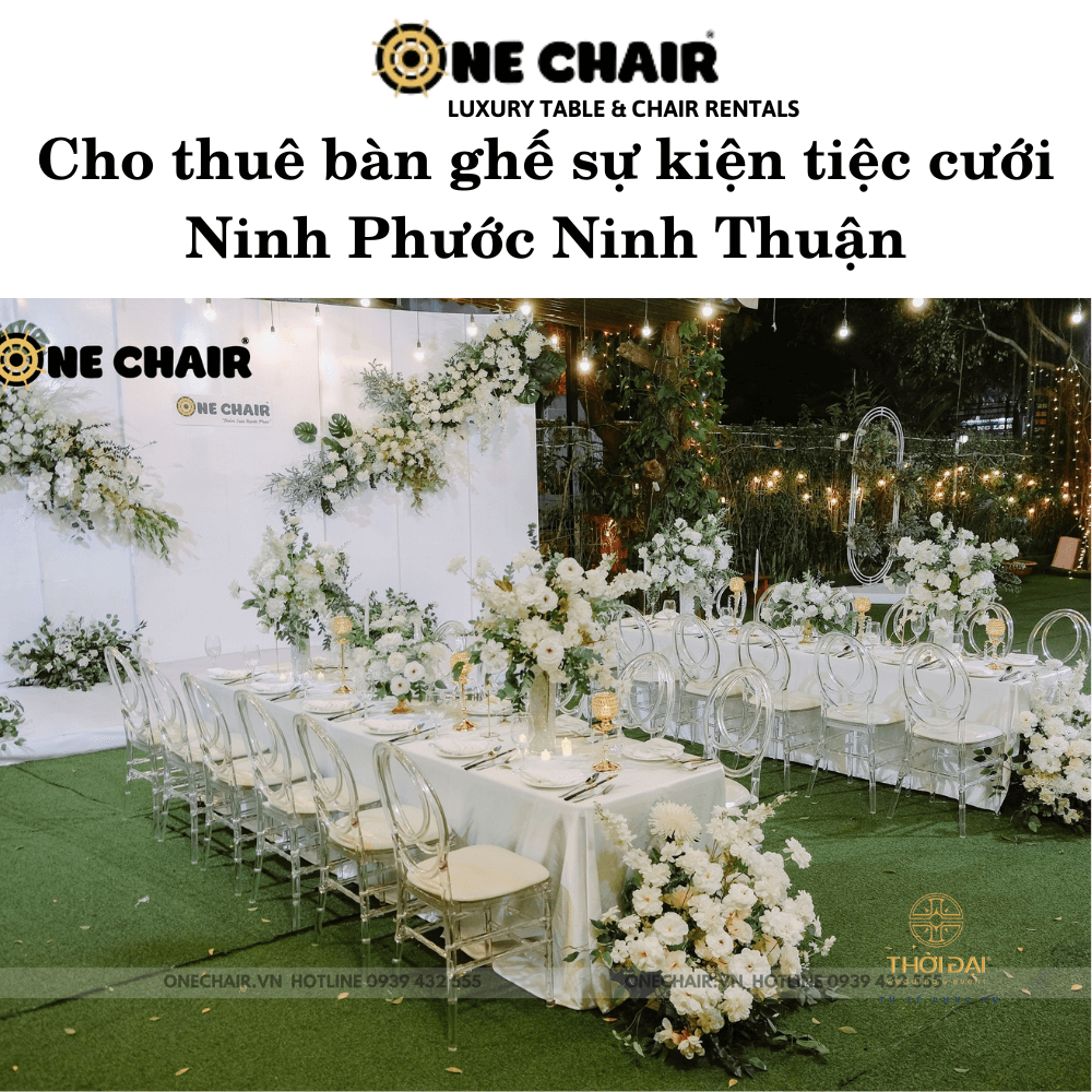 Cho thuê bàn ghế sự kiện tiệc cưới Ninh Phước Ninh Thuận