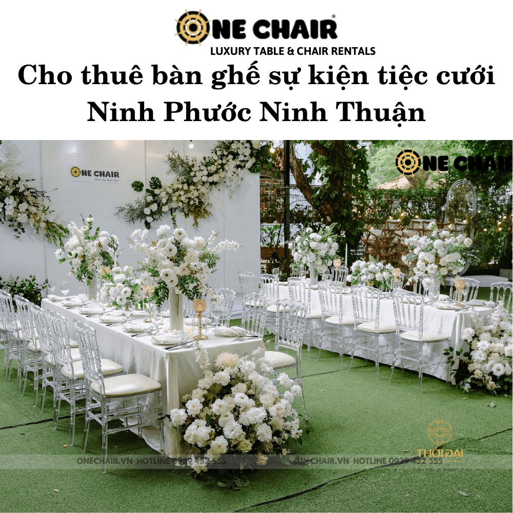 Cho thuê bàn ghế sự kiện tiệc cưới Ninh Phước Ninh Thuận