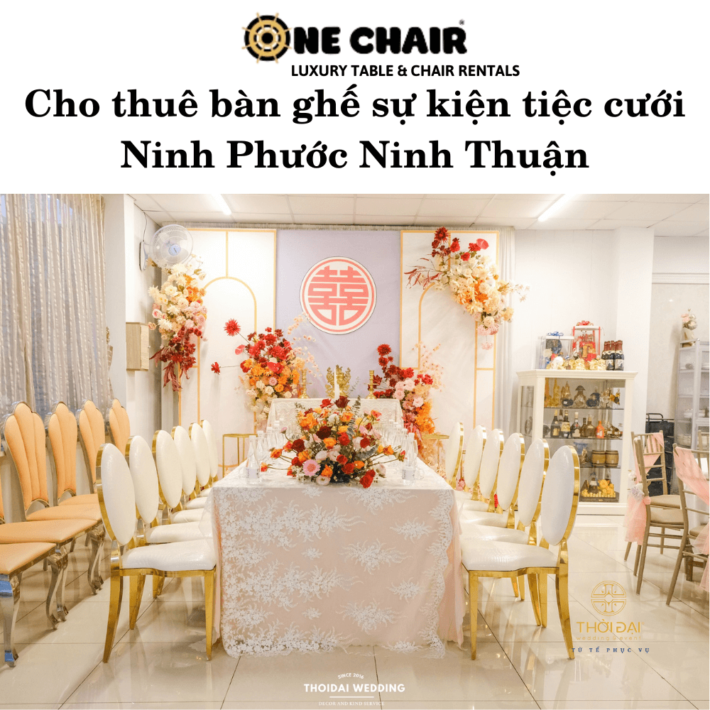 Cho thuê bàn ghế sự kiện tiệc cưới Ninh Phước Ninh Thuận
