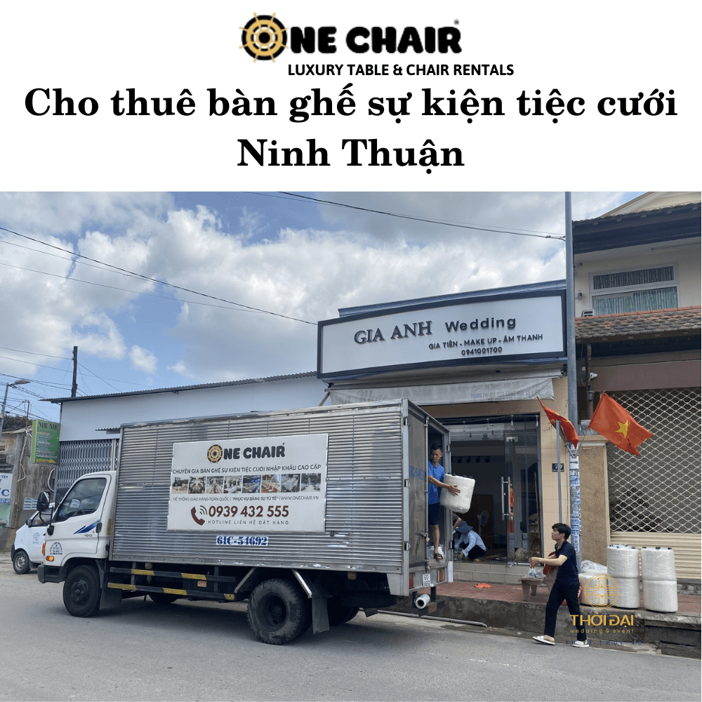 Cho thuê bàn ghế sự kiện tiệc cưới Ninh Thuận