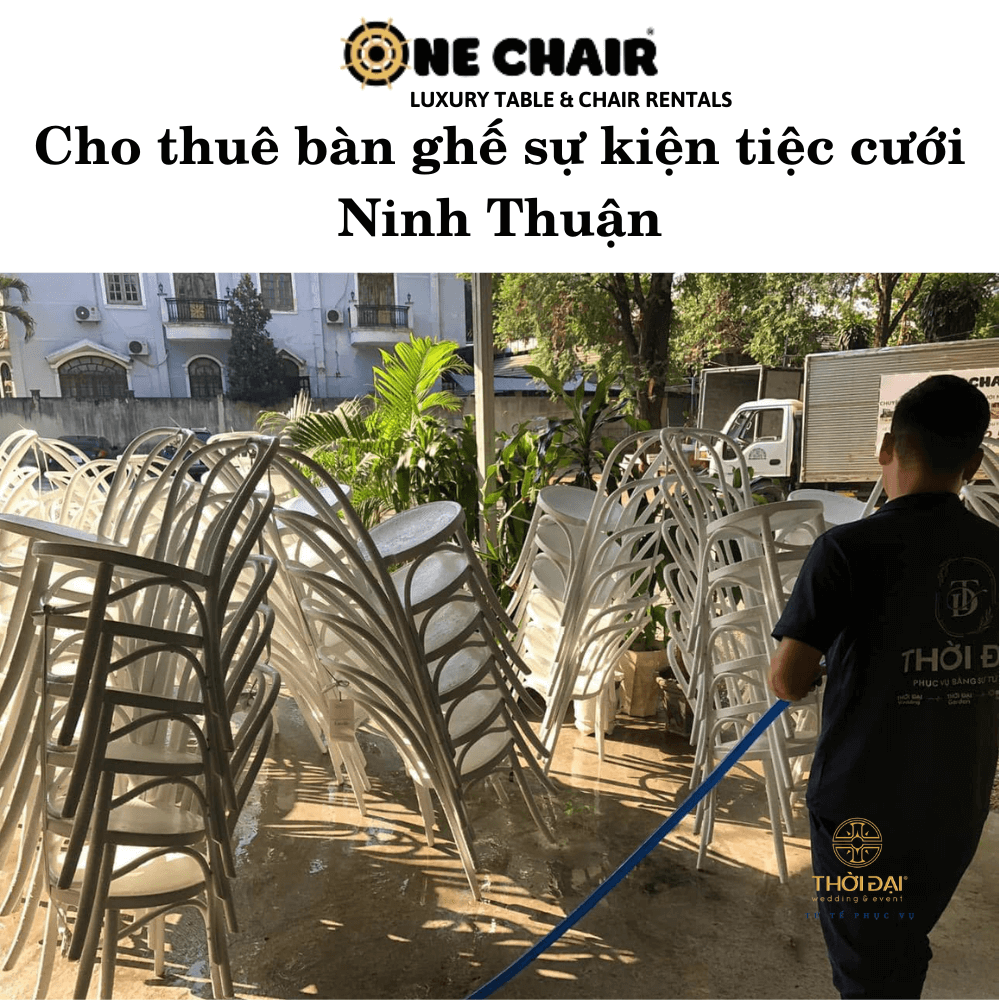 Cho thuê bàn ghế sự kiện tiệc cưới Ninh Thuận