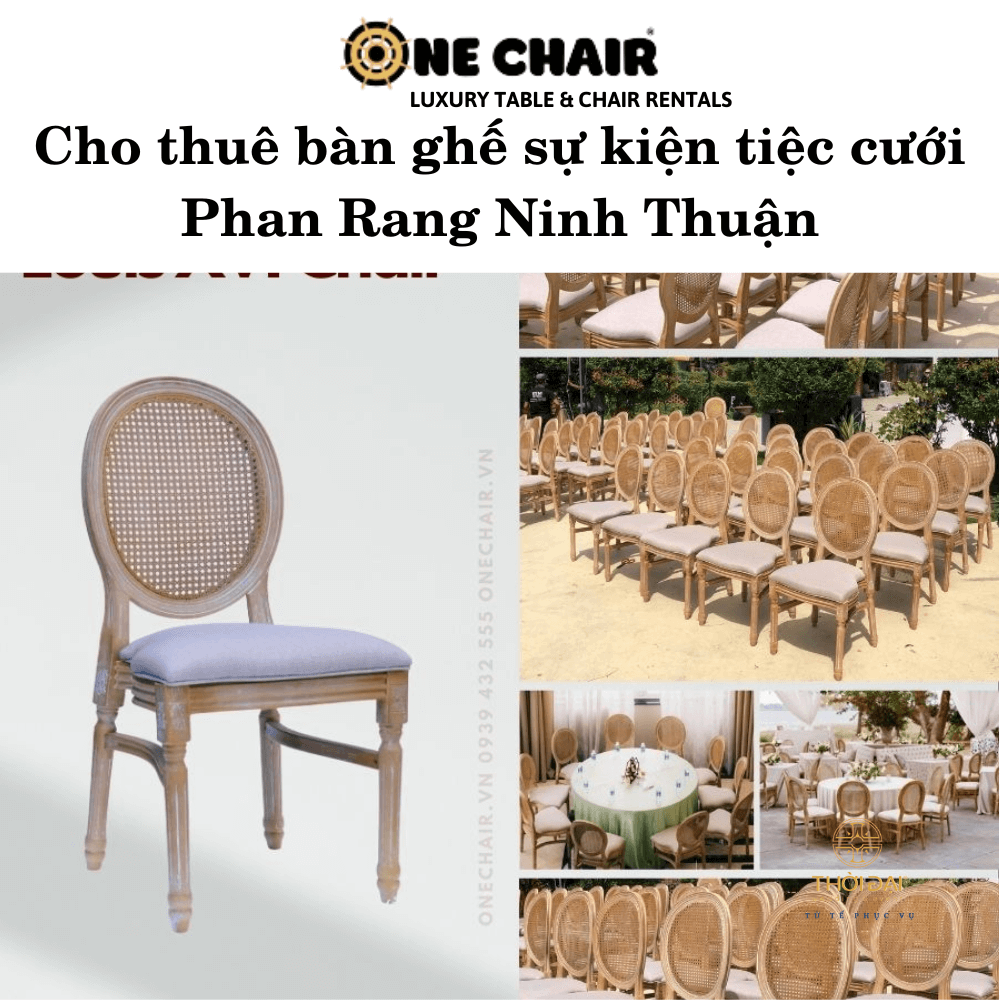 Cho thuê bàn ghế sự kiện tiệc cưới Phan Rang Ninh Thuận