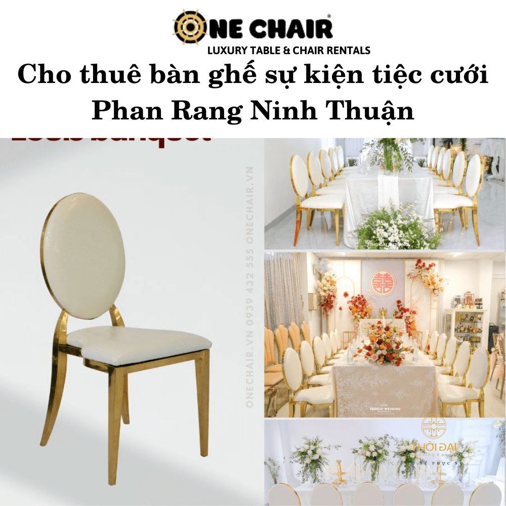 Cho thuê bàn ghế sự kiện tiệc cưới Phan Rang Ninh Thuận