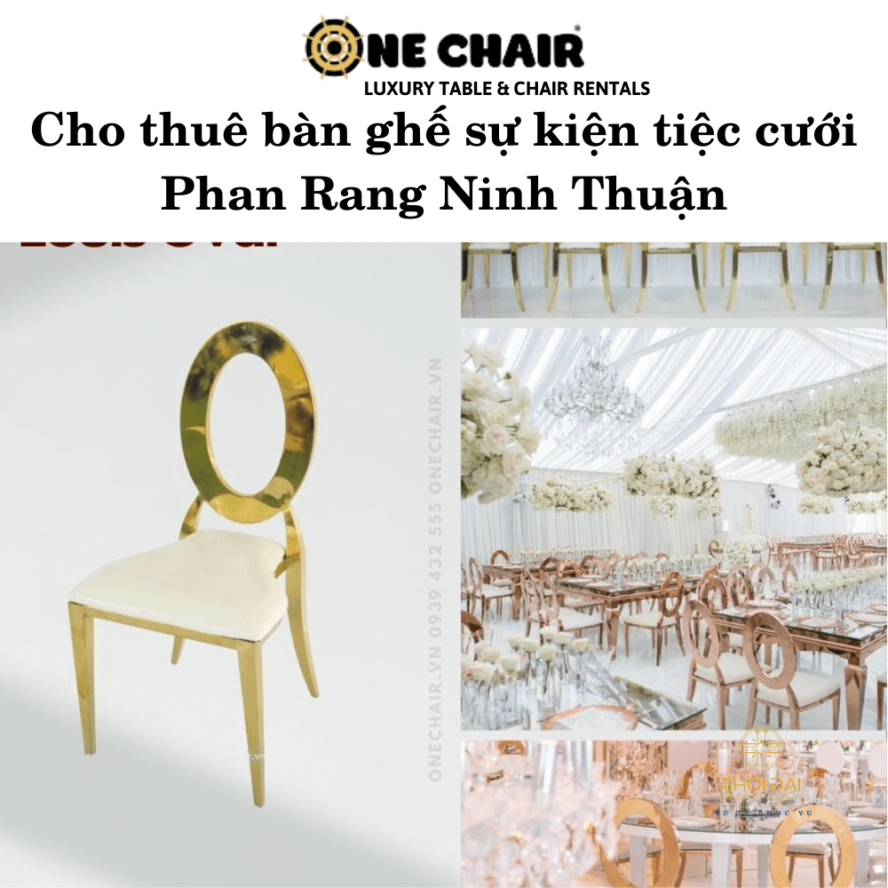 Cho thuê bàn ghế sự kiện tiệc cưới Phan Rang Ninh Thuận