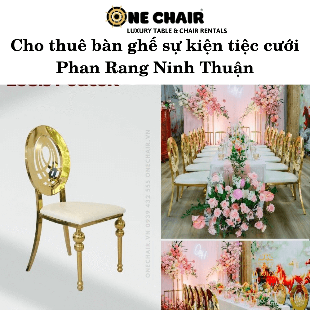 Cho thuê bàn ghế sự kiện tiệc cưới Phan Rang Ninh Thuận