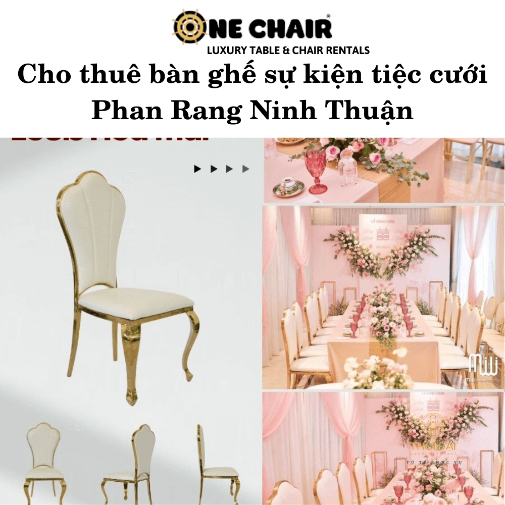 Cho thuê bàn ghế sự kiện tiệc cưới Phan Rang Ninh Thuận