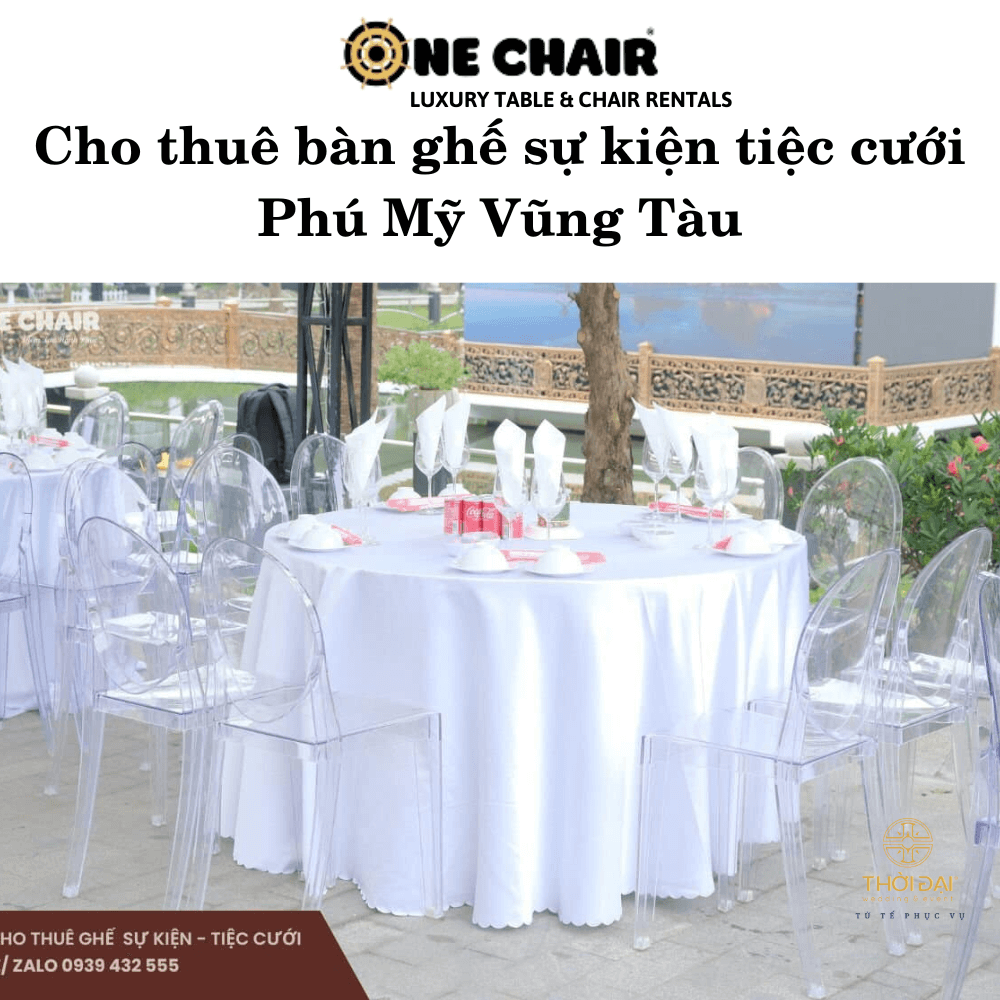 Cho thuê bàn ghế sự kiện tiệc cưới Phú Mỹ Vũng Tàu