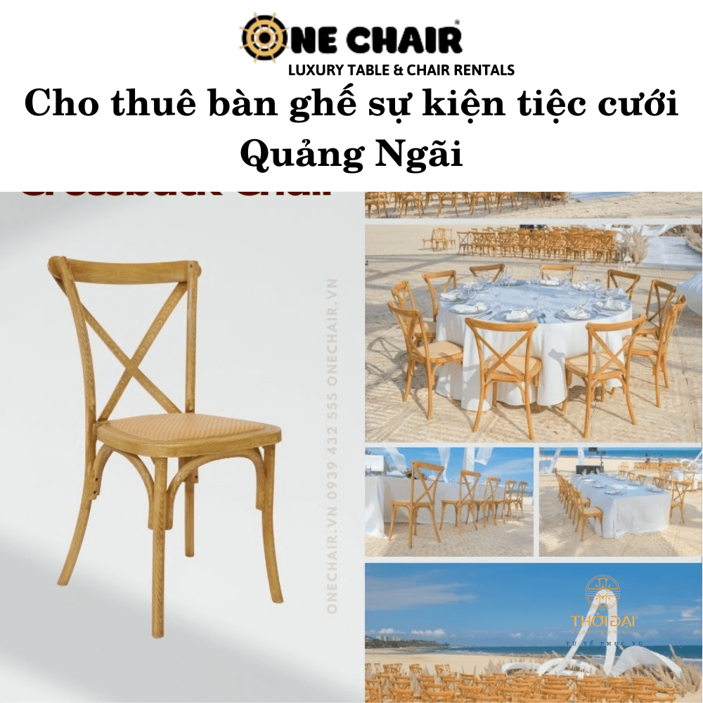 Cho thuê bàn ghế sự kiện tiệc cưới Quảng Ngãi