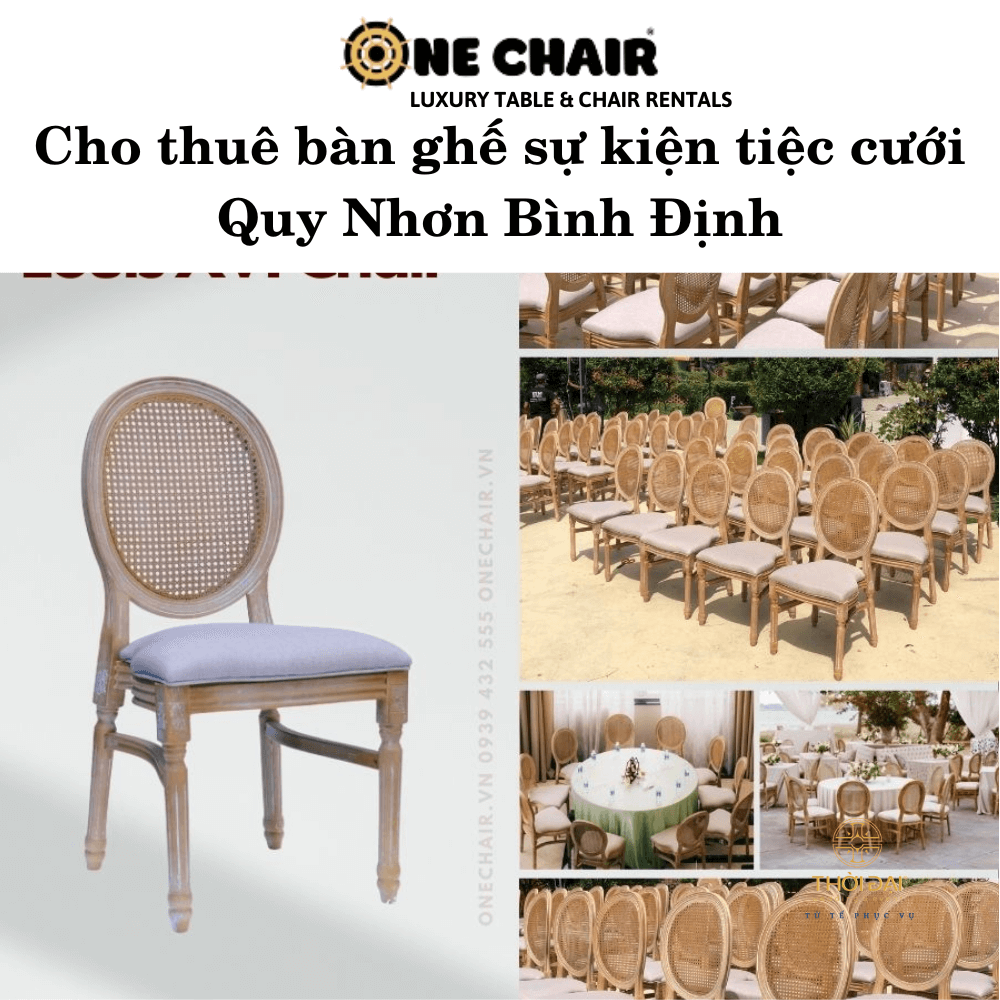 Cho thuê bàn ghế sự kiện tiệc cưới Quy Nhơn Bình Định