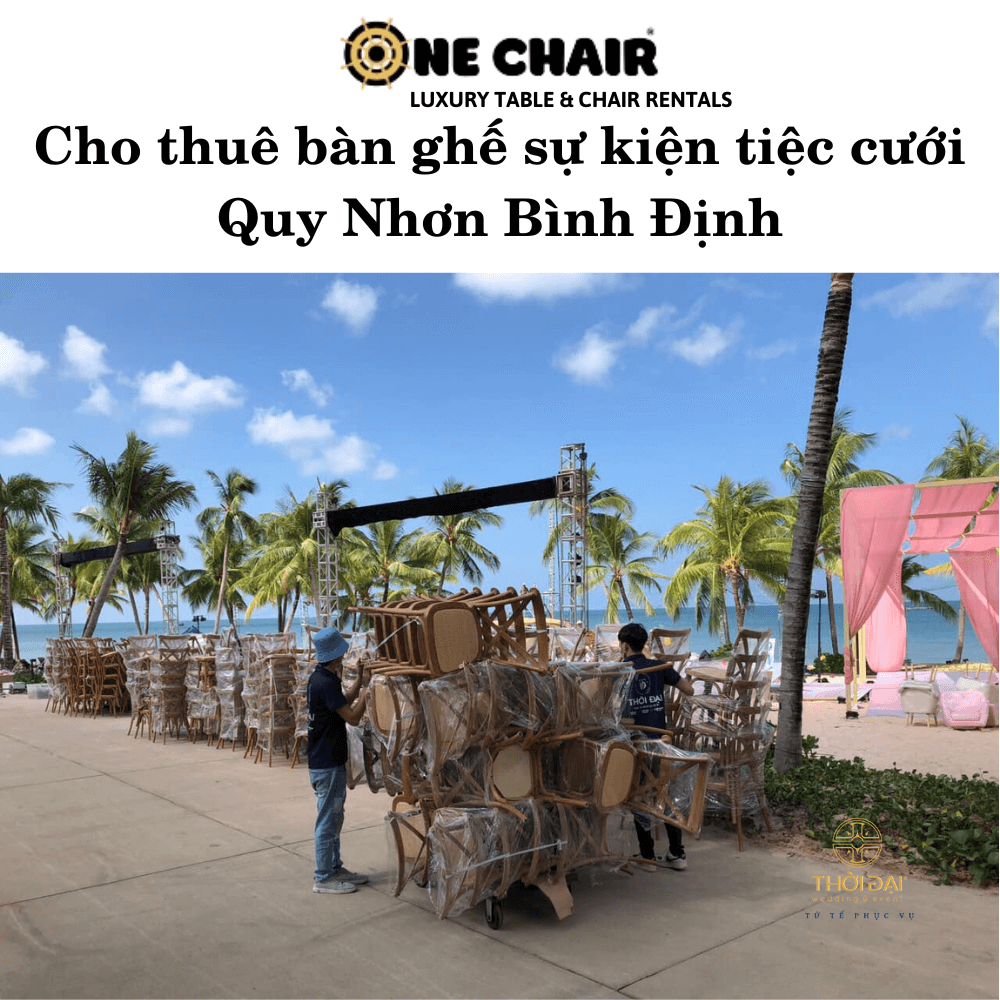 Cho thuê bàn ghế sự kiện tiệc cưới Quy Nhơn Bình Định