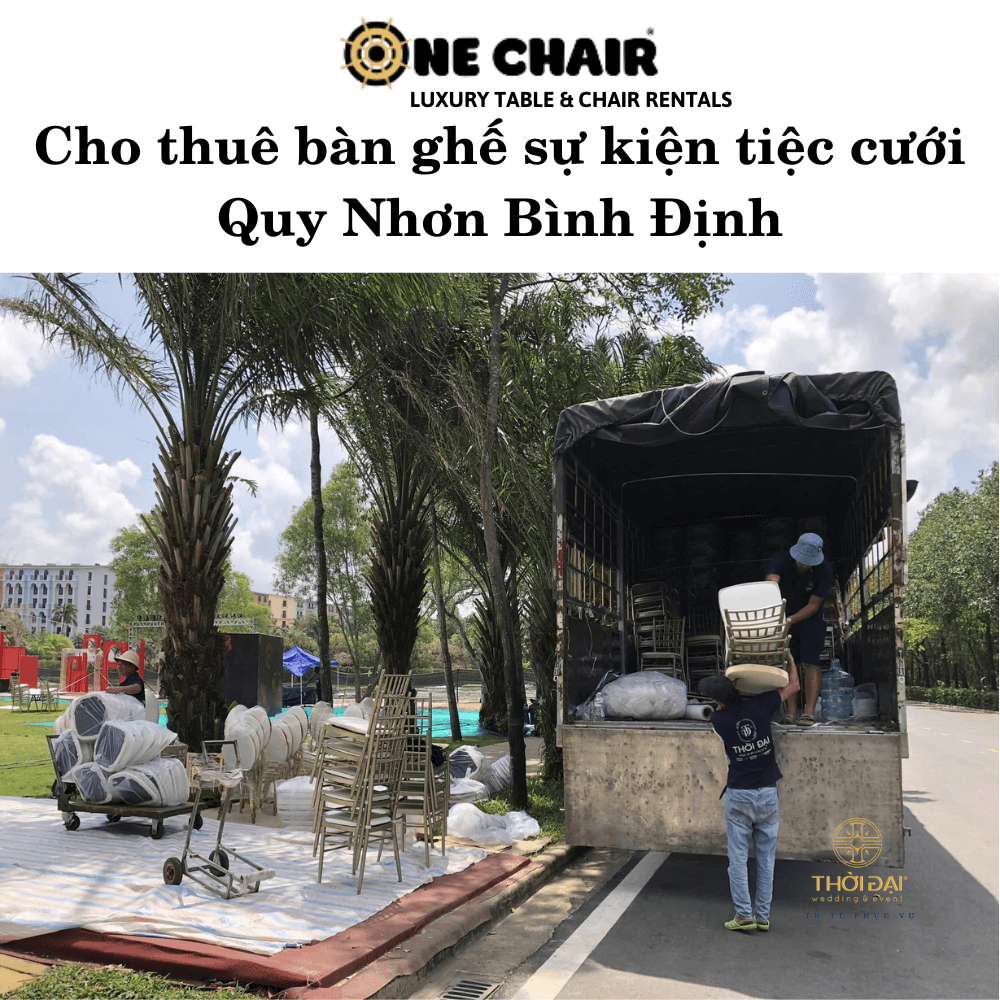 Cho thuê bàn ghế sự kiện tiệc cưới Quy Nhơn Bình Định
