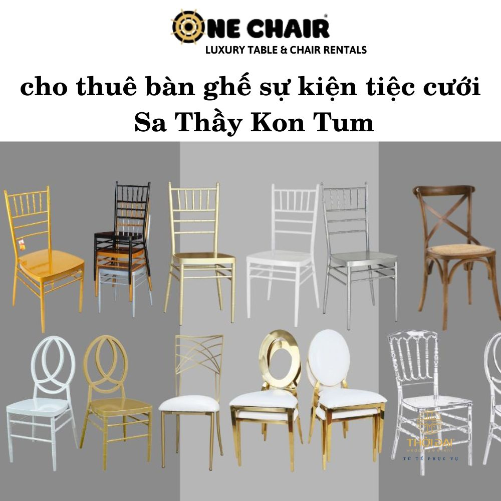 Cho thuê bàn ghế sự kiện tiệc cưới Sa Thầy Kon Tum
