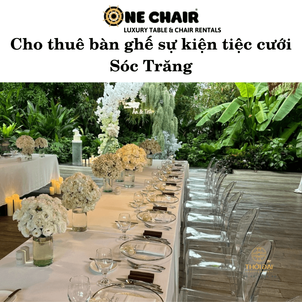 Cho thuê bàn ghế sự kiện tiệc cưới Sóc Trăng