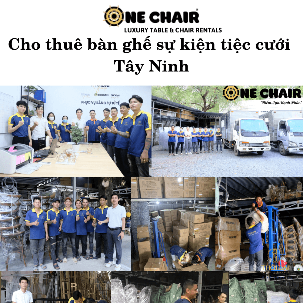 Cho thuê bàn ghế sự kiện tiệc cưới Tây Ninh