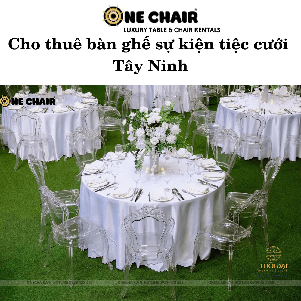 Cho thuê bàn ghế sự kiện tiệc cưới Tây Ninh