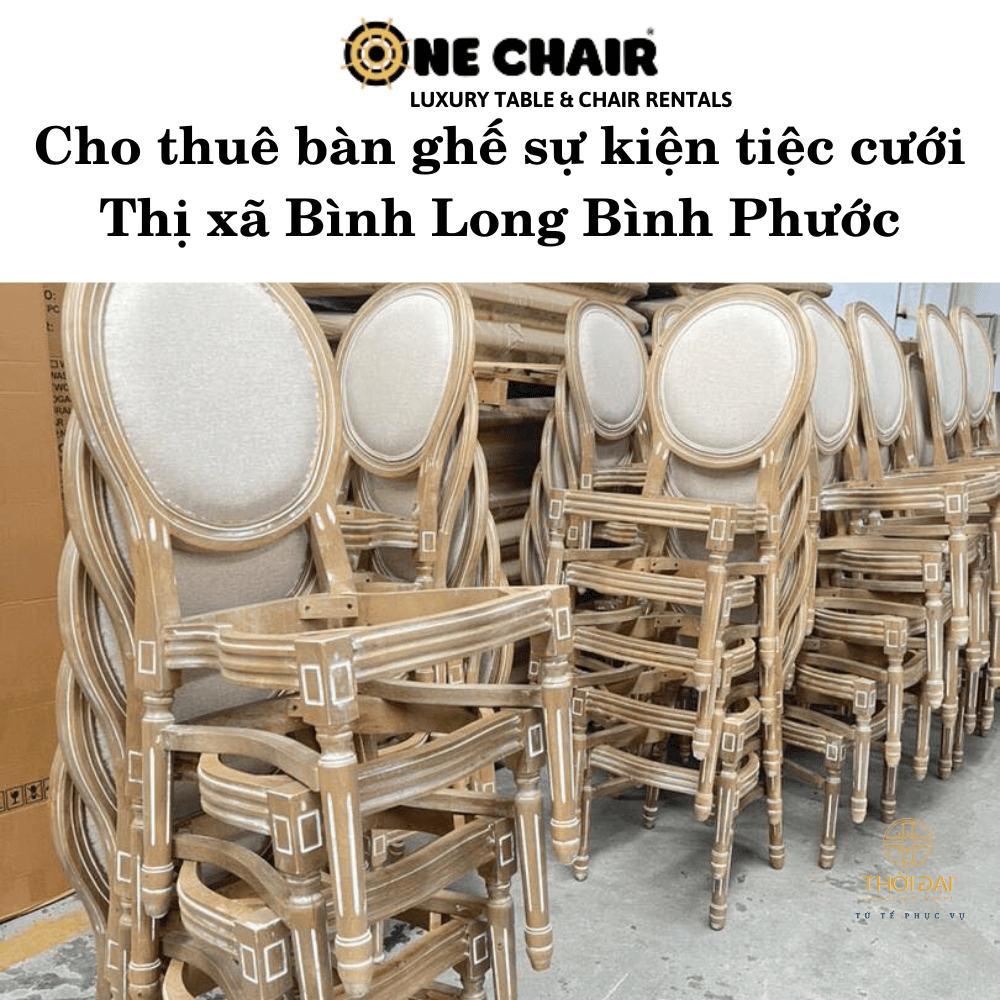 Cho thuê bàn ghế sự kiện tiệc cưới Thị xã Bình Long Bình Phước